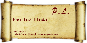 Paulisz Linda névjegykártya